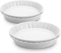 Ceramic Pie Dish Set 4 Pc (10.5ft and 9.5ft) - Even Baking