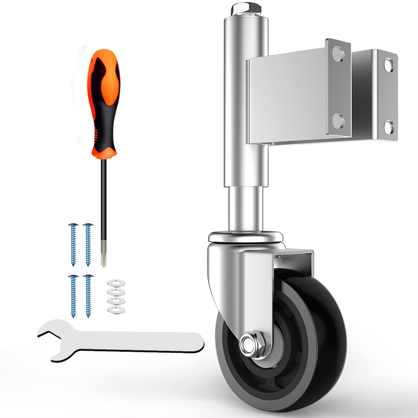 Heavy Duty Spring Loaded Gate Casters for Large Gates 400 Lbs