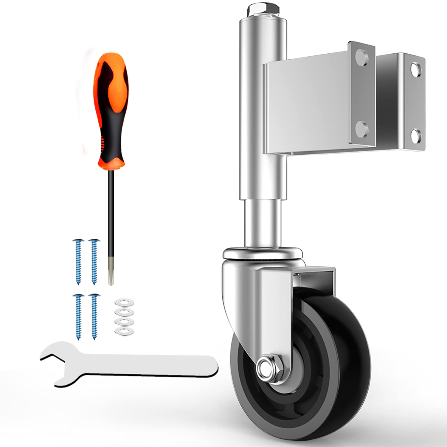 Heavy Duty Spring Loaded Gate Casters for Large Gates 400 Lbs