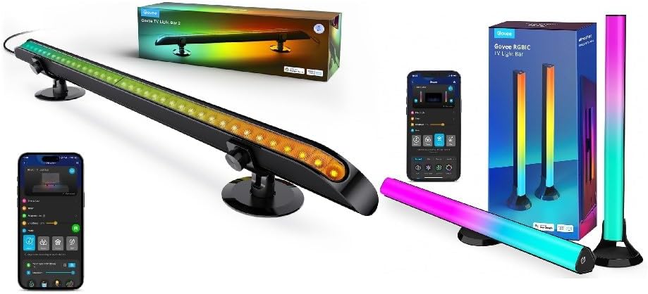 Govee Smart TV Light Bar Bundle - Stunning RGBIC Effects!