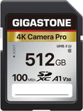 5-Years Data Recovery GIGASTONE SD Card 512GB - Fast 4K Storage
