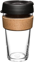 KeepCup Brew Cork Reusable Glass Coffee Cup L 16oz - Timeless Design