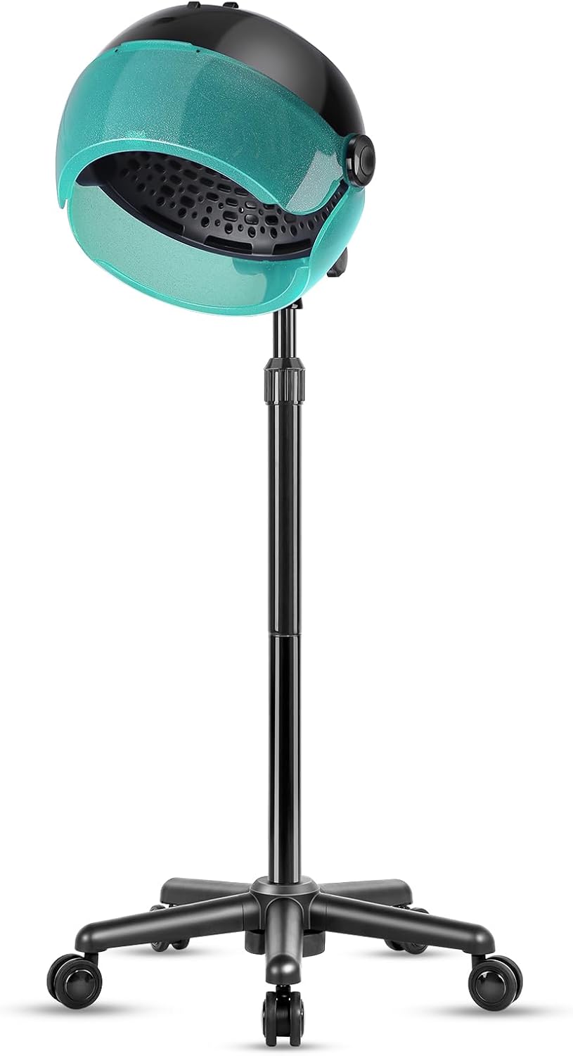 Pro Ionic Hooded Hair Dryer - Digital Display, Touch Controls