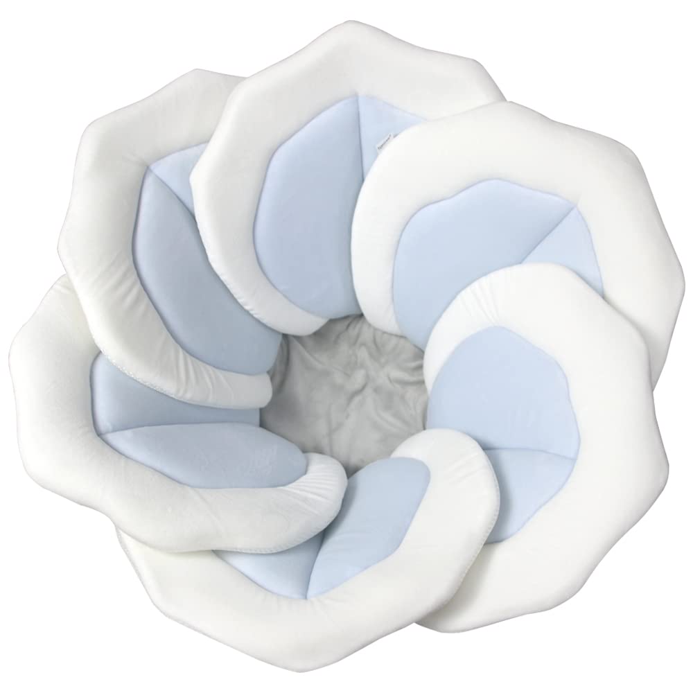 TOFOAN Baby Bath Pad - Petal Soft Support for Newborn Bathing - Baby Blue