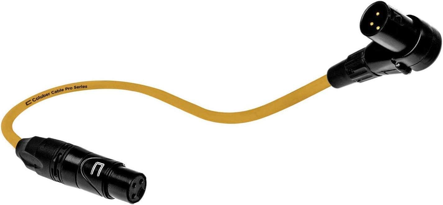 Balanced XLR Cable Right Angle Male to Straight Female 30 Feet