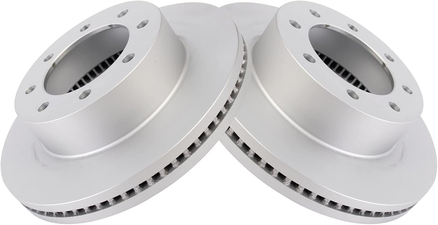 TRQ Front Brake Rotors Set for 2013-2024 Ford Super Duty