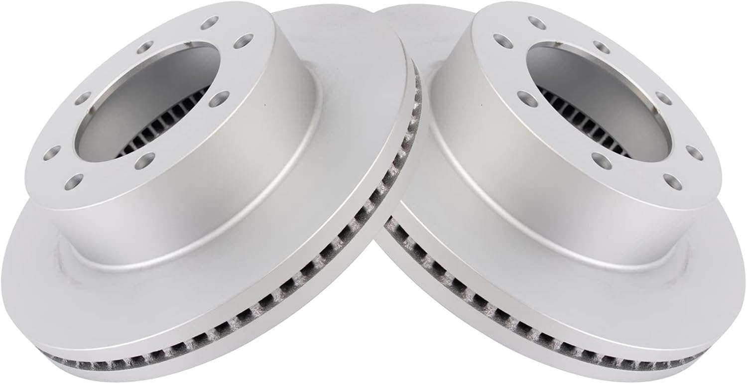 TRQ Front Brake Rotors Set for 2013-2024 Ford Super Duty
