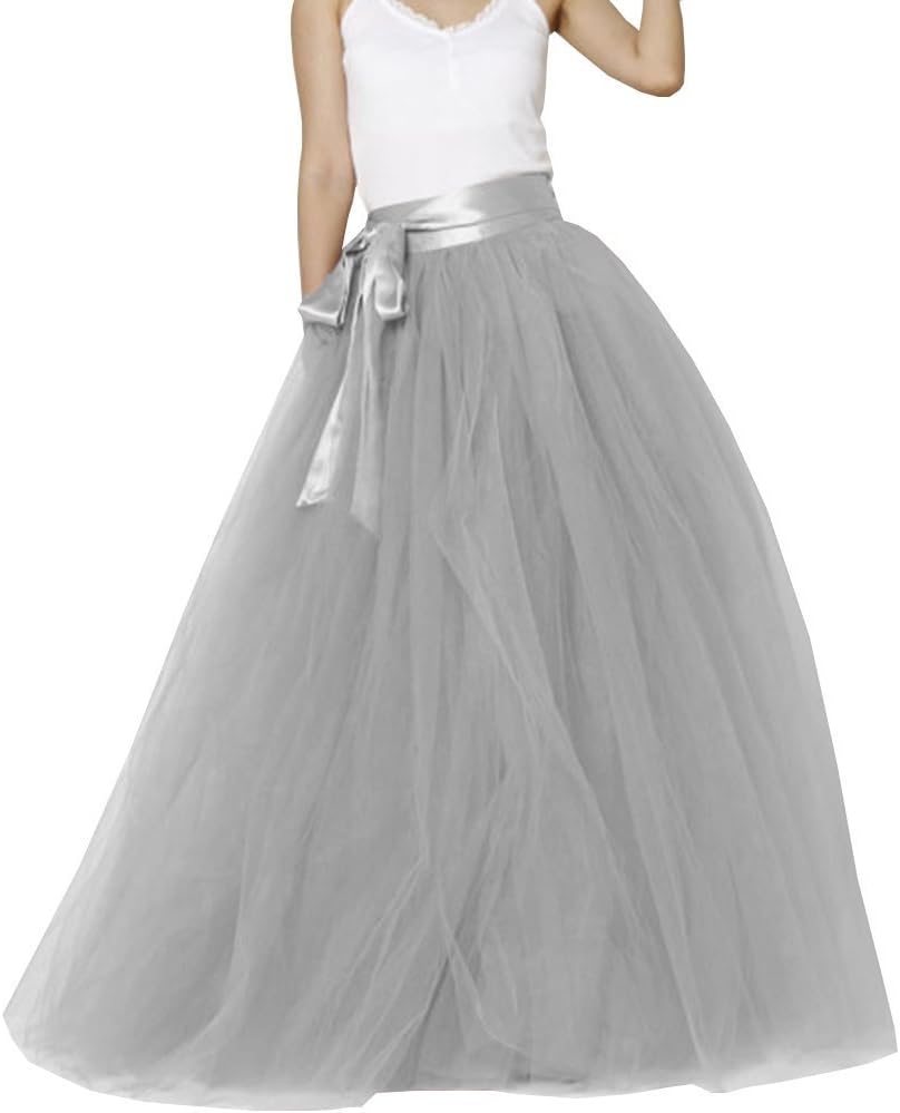 EllieHouse Womens Long Tutu Skirt for Party and Evening Wear