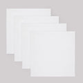 Solino Home White Placemats Set of 4 - 100% Pure Linen