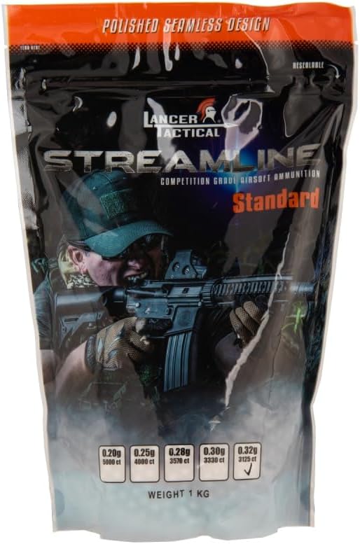 Lancer Tactical Streamline Competition Grade Airsoft BBs 0.25g-0.32g