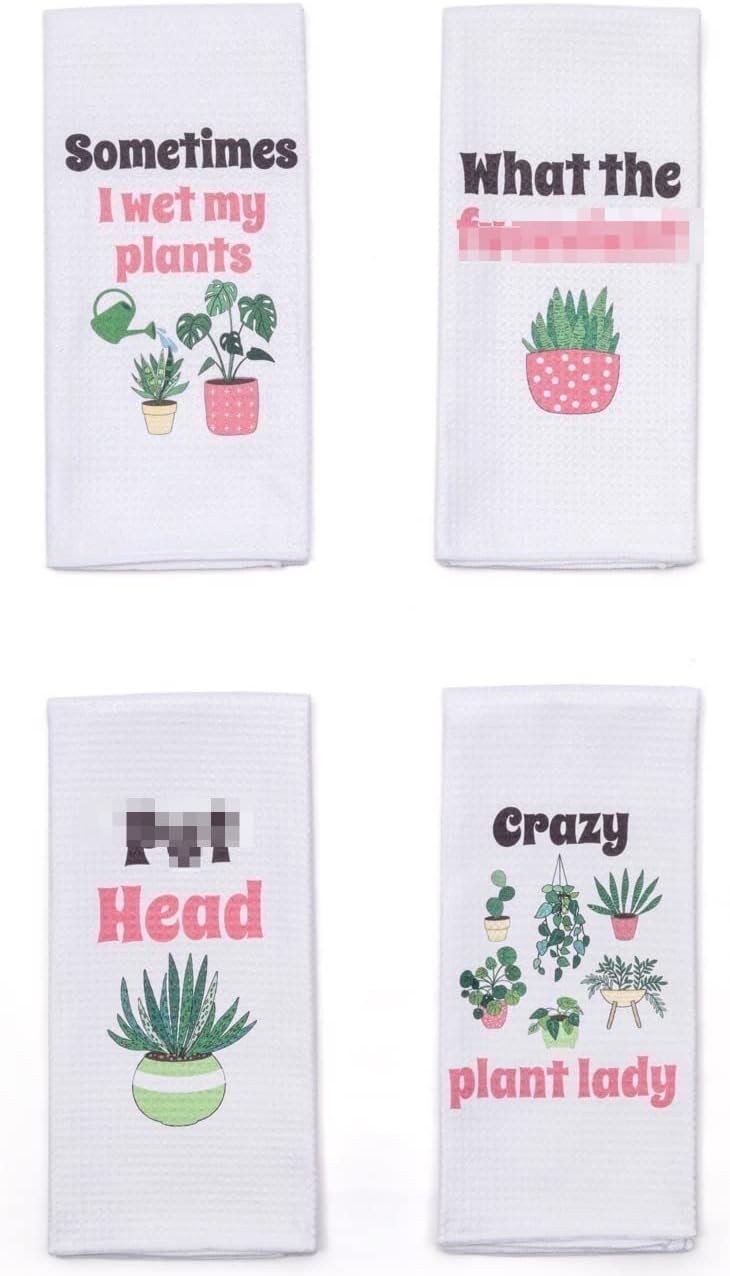 Plant Lover's Absorbent Towel Set by Vinjoy