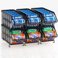 Stackable Soda Can Organizer 6 Pack for Refrigerator - Space Saving