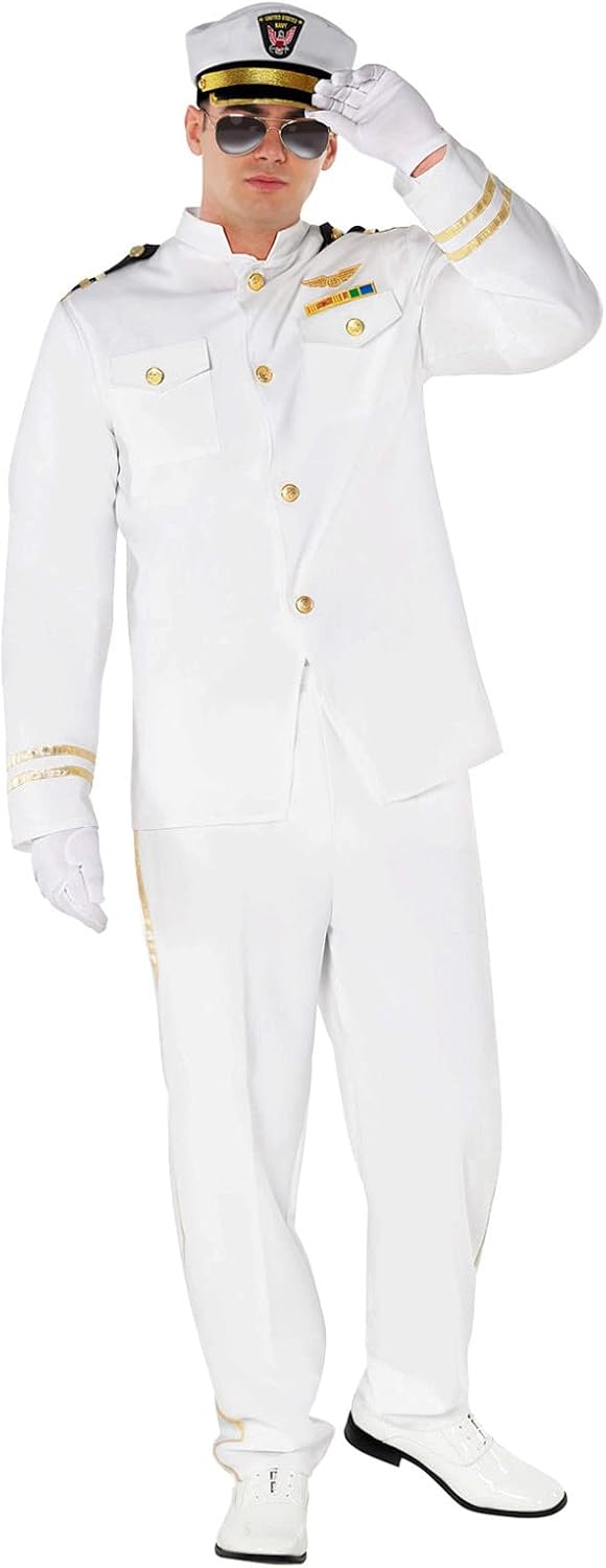 Morph Sailor Costume for Men - Captain Outfit for Halloween Fun