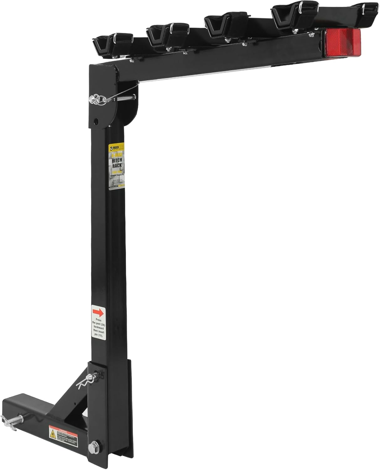 MaxxHaul 70210 Hitch Mount Bike Rack for 4 Bikes - Black