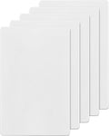 Screwless Blank Wall Plate 1-Gang 5-Pack - Glossy White Child Safe