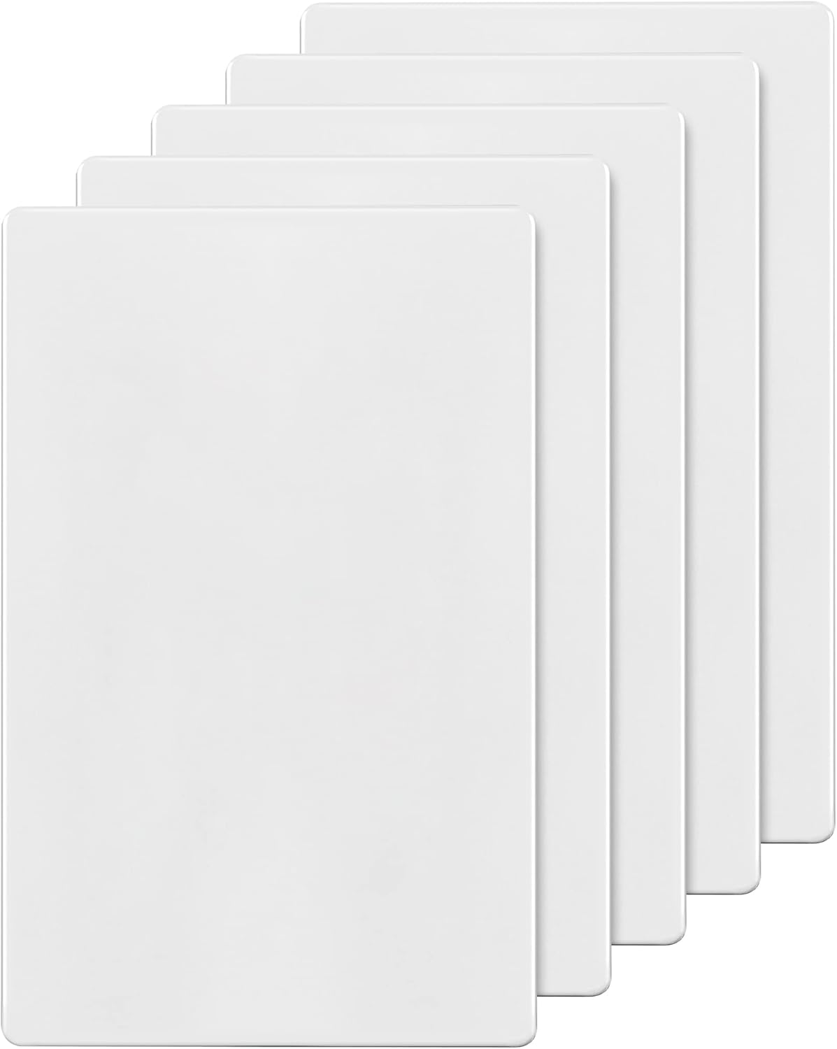 ENERLITES Screwless Blank Wall Plate for Child Safety, 5 Pack