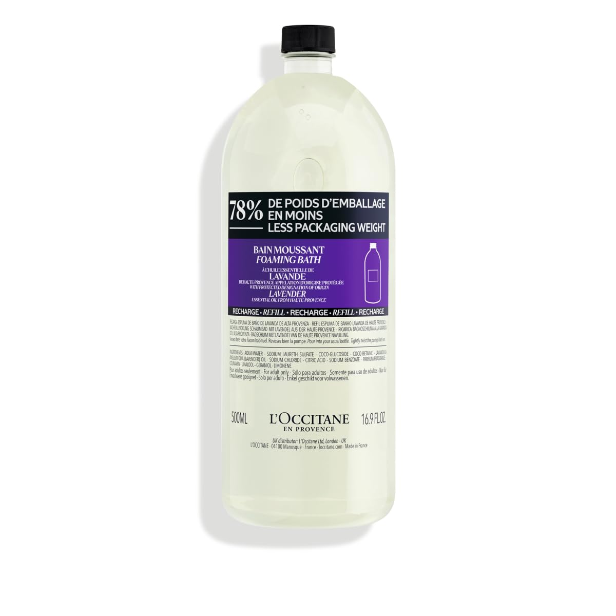 L'OCCITANE Foaming Bath: Relaxing Lavender & Comforting Shea