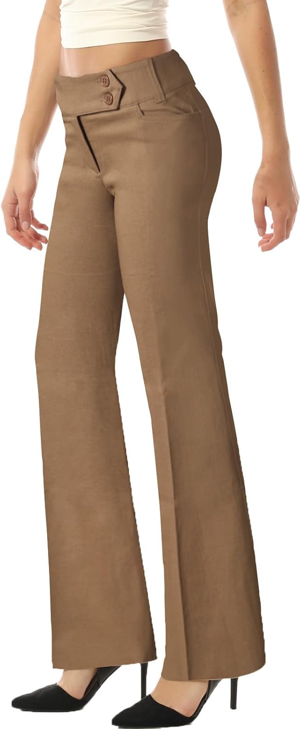 MixMatchy Women's Ultra Stretch Lux Comfort Bootcut Dress Pants