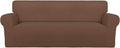 PureFit Super Stretch Oversized Sofa Slipcover - Non Slip Brown