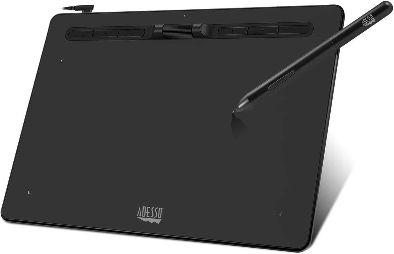 Adesso Large Graphics Drawing Tablet Pad for Precision Drawing