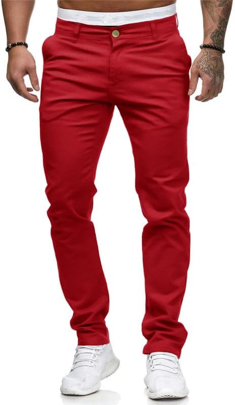 HUNGSON Men Skinny Slim Fit Casual Jeans for Stylish Comfort