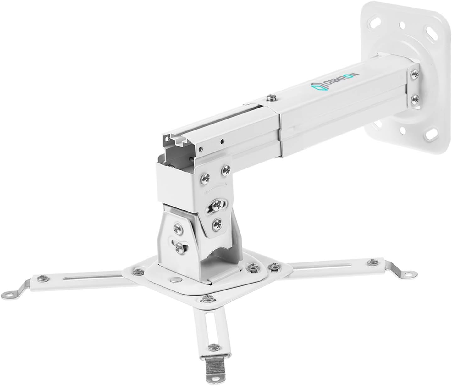 ONKRON Height Adjustable Projector Mount - Versatile Swivel & Tilt for Optimal Viewing
