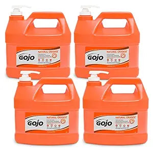 Gojo NATURAL ORANGE Pumice Hand Cleaner for Tough Industrial Soils