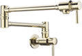 BAGNOLUX Pot Filler Wall Mount Faucet - Polished Gold PVD