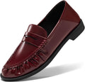 Penny Loafers for Women Comfortable Slip on Collapsible Heel