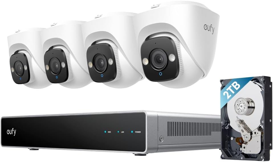 eufy PoE NVR Security System E41 with 4K UHD and AI Detection