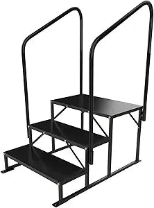 Yeezoo Steps with Two Handrails for Hot Tub and RV Use