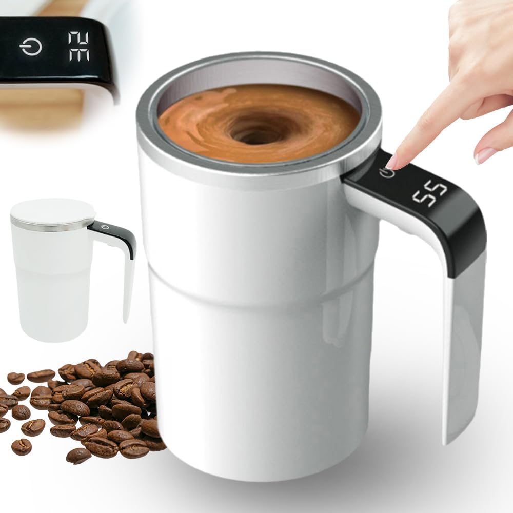 Rechargeable Self-Stirring Coffee Mug - Perfect Gift!