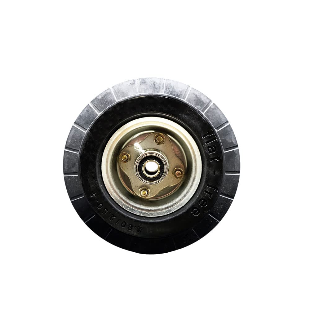 8in x 2.75in Flat Free Hand Truck Dolly Wheel with 250 lbs Capacity