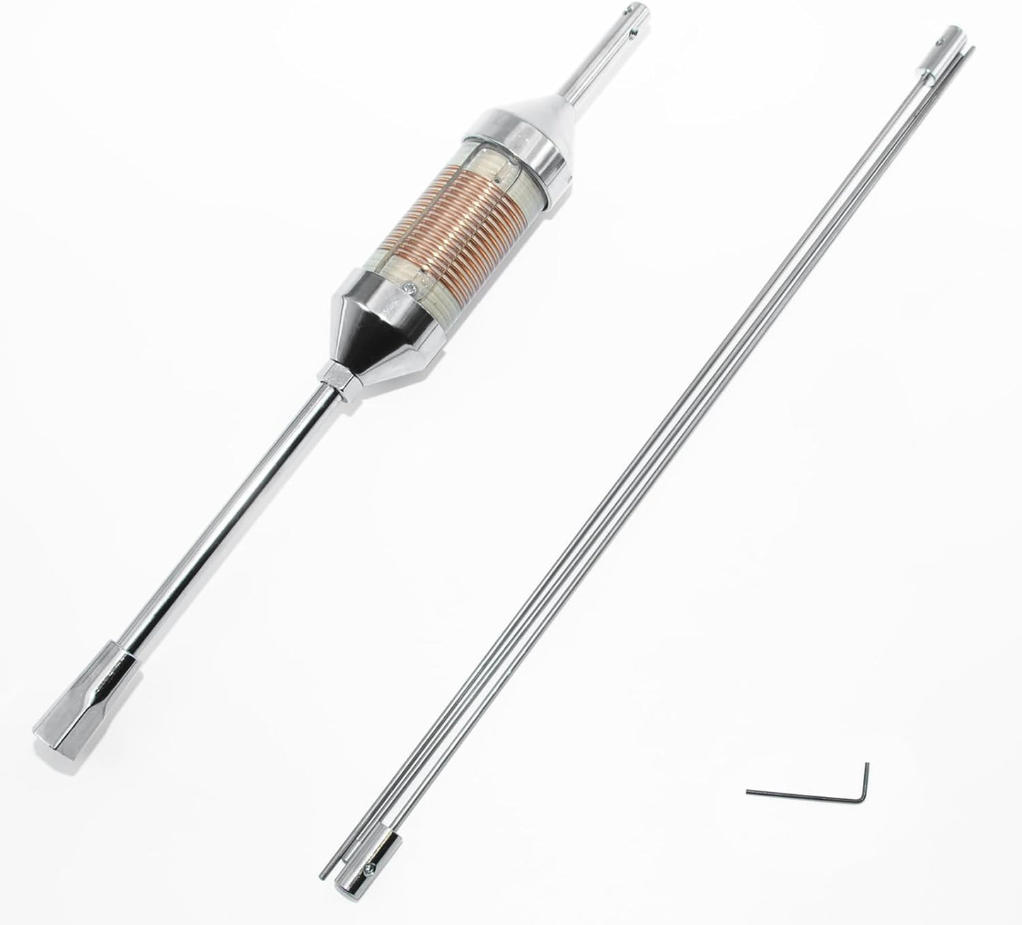 46-Inch Oil Coil CB Radio Antenna for Trucks and Cars