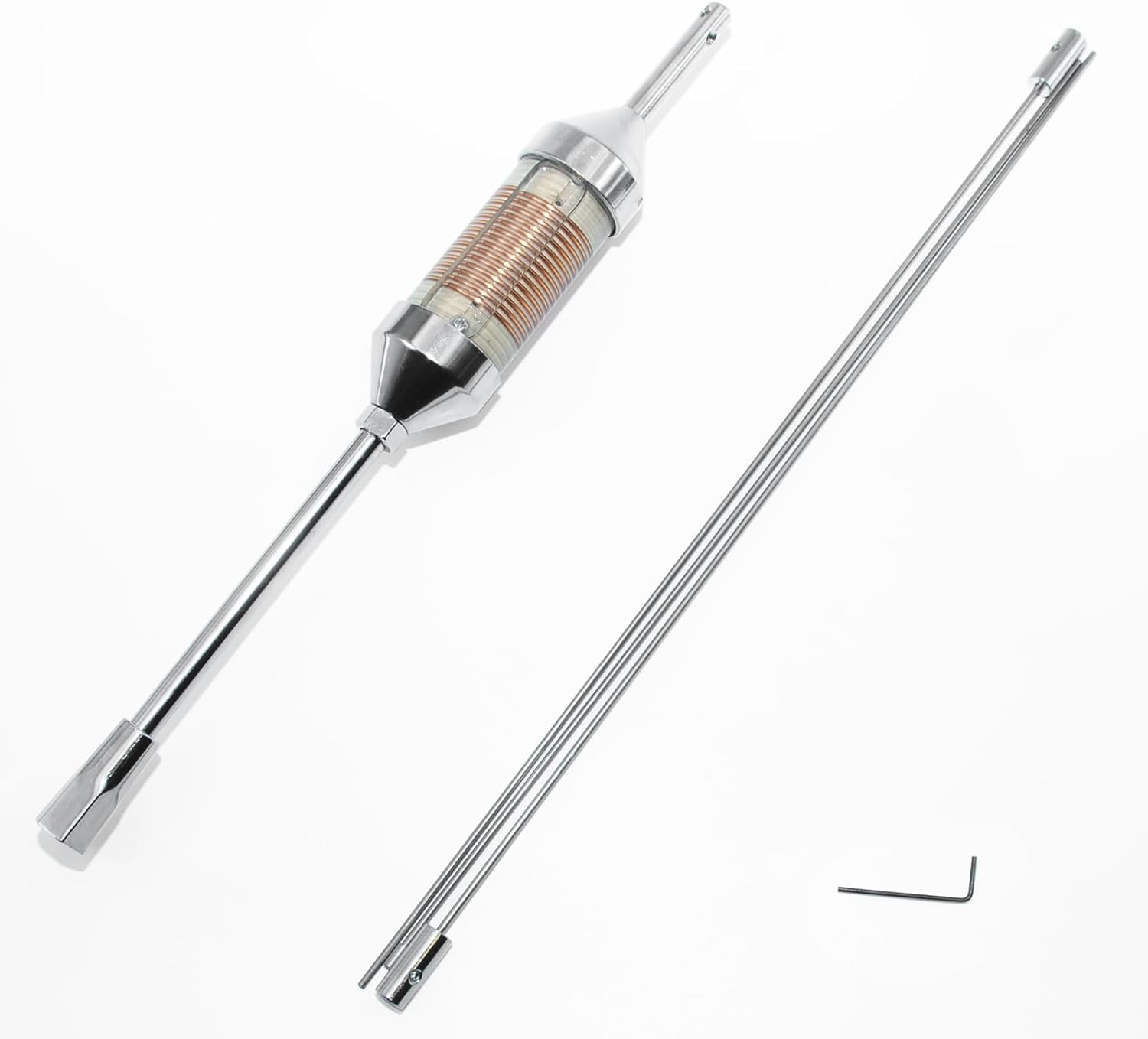 46-Inch Oil Coil CB Radio Antenna for Trucks and Cars