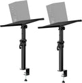 Studio Monitor Stands Pair Height and Tilt Adjustable - Stable Desktop