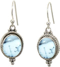925 Sterling Silver Dangle Earrings for Women - December Blue Gemstone