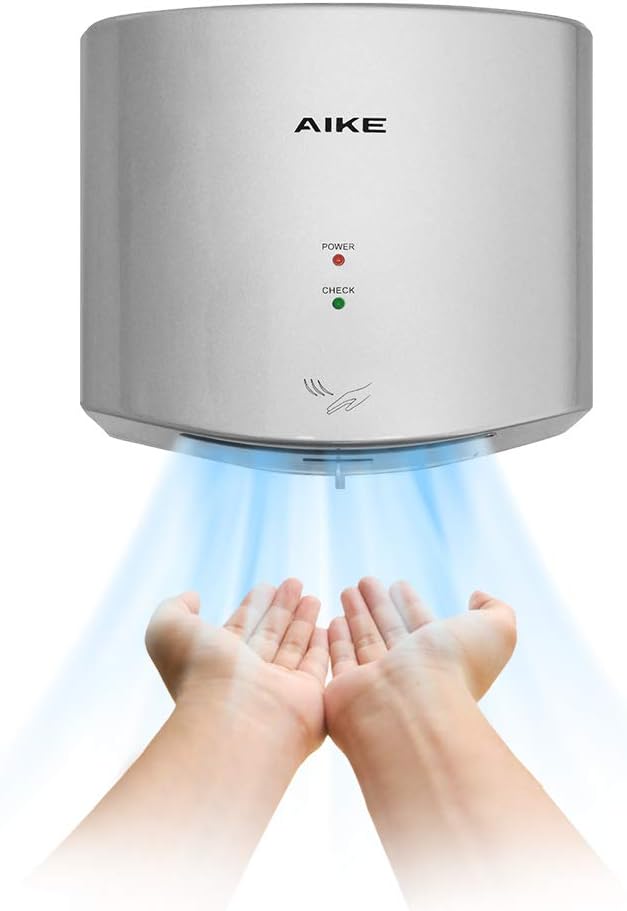 AIKE Air Wiper Compact Hand Dryer for Quick Drying Needs