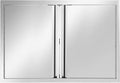 Stainless Steel Outdoor Kitchen Double BBQ Door 36W x 24H - Built-In