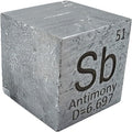 Antimony Cube Sb 99.99% Element Cube Pure 25.4mm - Collector Grade