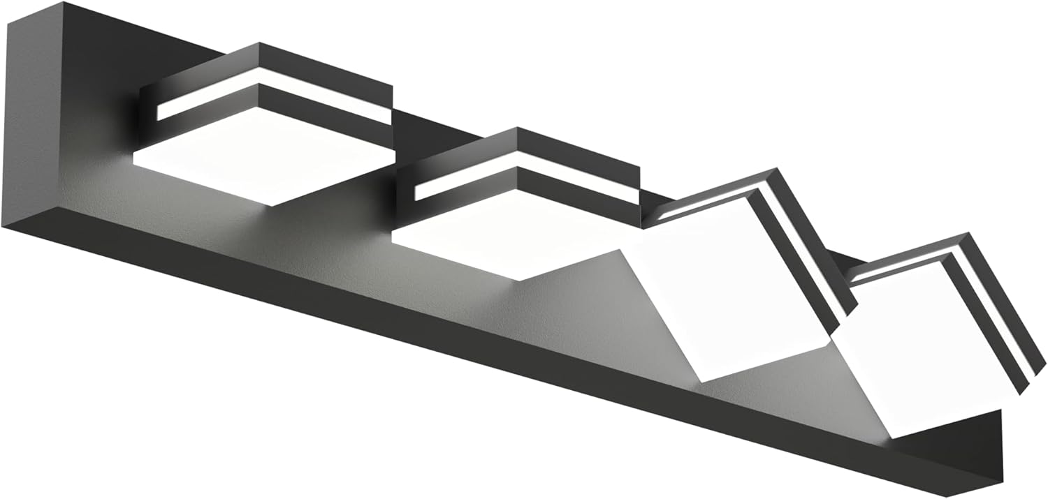Modern Bathroom Light Fixture Over Mirror with Dimmable Heads