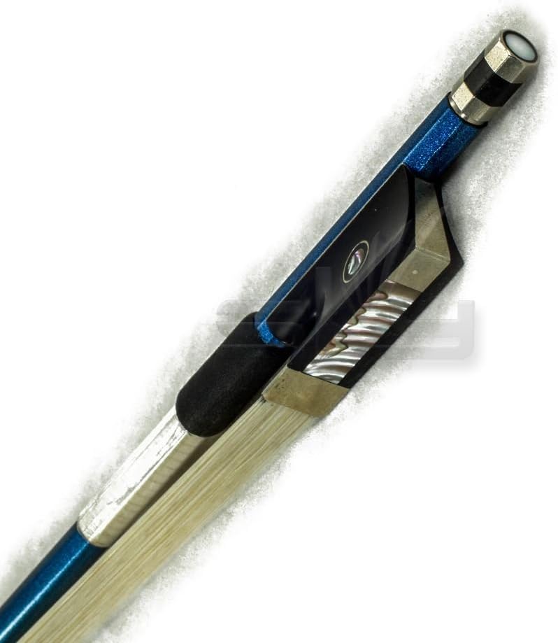 PAITITI 4/4 Violin Bow with Satin Carbon Fiber and Abalone Inlay
