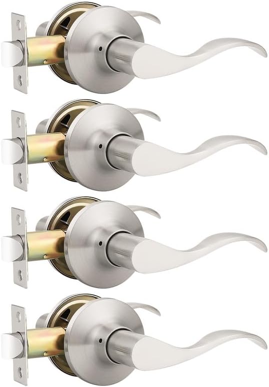 Mengico Satin Nickel Modern Interior Passage Door Knobs Review