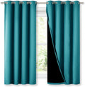 NICETOWN Extra Long Truly Blackout Drapes 46in x 45in - Real Night