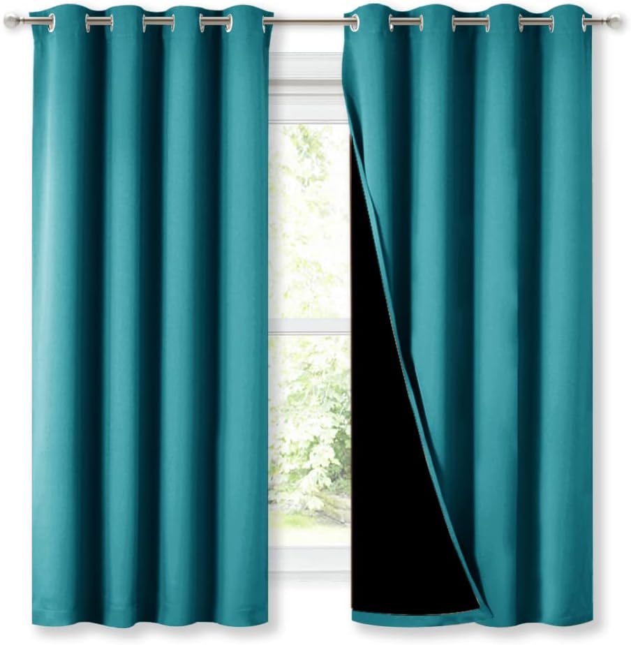 NICETOWN Extra Long Truly Blackout Drapes for Peaceful Sleep