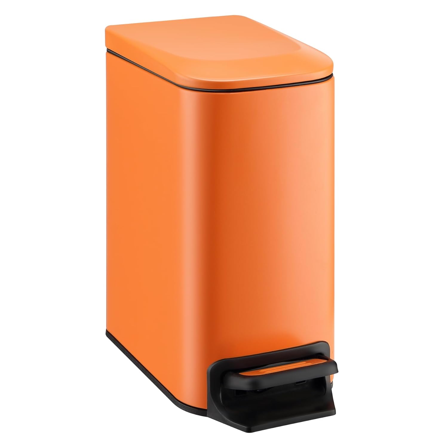 TIPGO Small Bathroom Trash Can with Lid Soft Close for Space