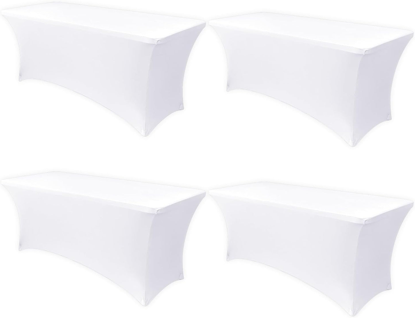Obstal 8ft Stretch Spandex Table Cover for Events and Parties