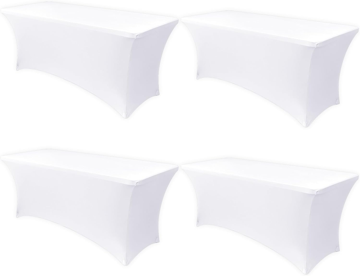 Obstal 8ft Stretch Spandex Table Cover for Events and Parties