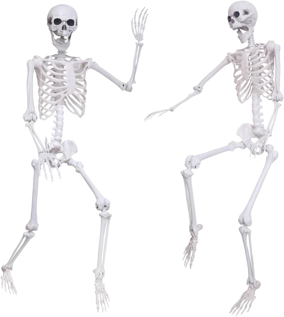 5.4Ft Life Size Skeleton for Spooky Halloween Decor