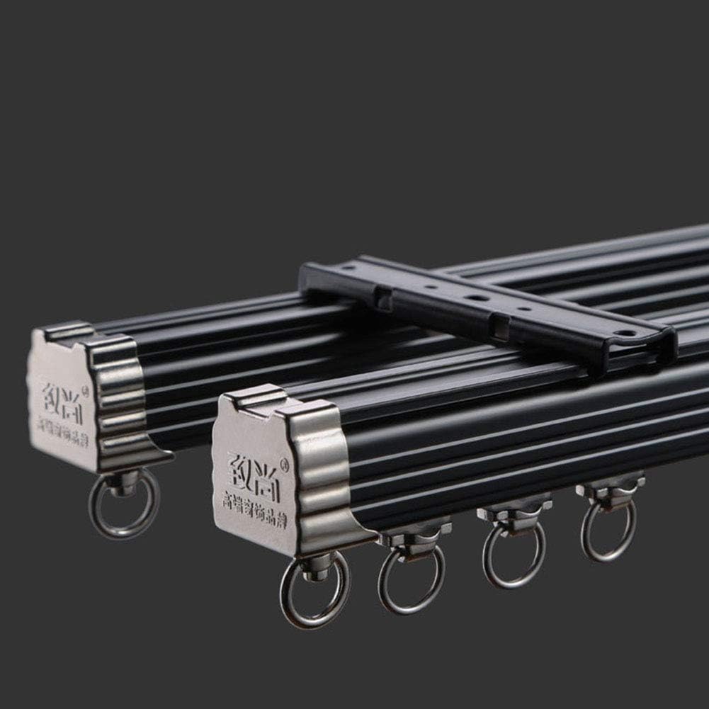 Double Tracks Heavy-Duty Curtain Rails by ZSHINE